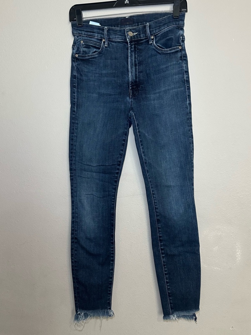 MOTHER The Stunner Ankle Step Fray Jeans in Disco Dolls - Size 26